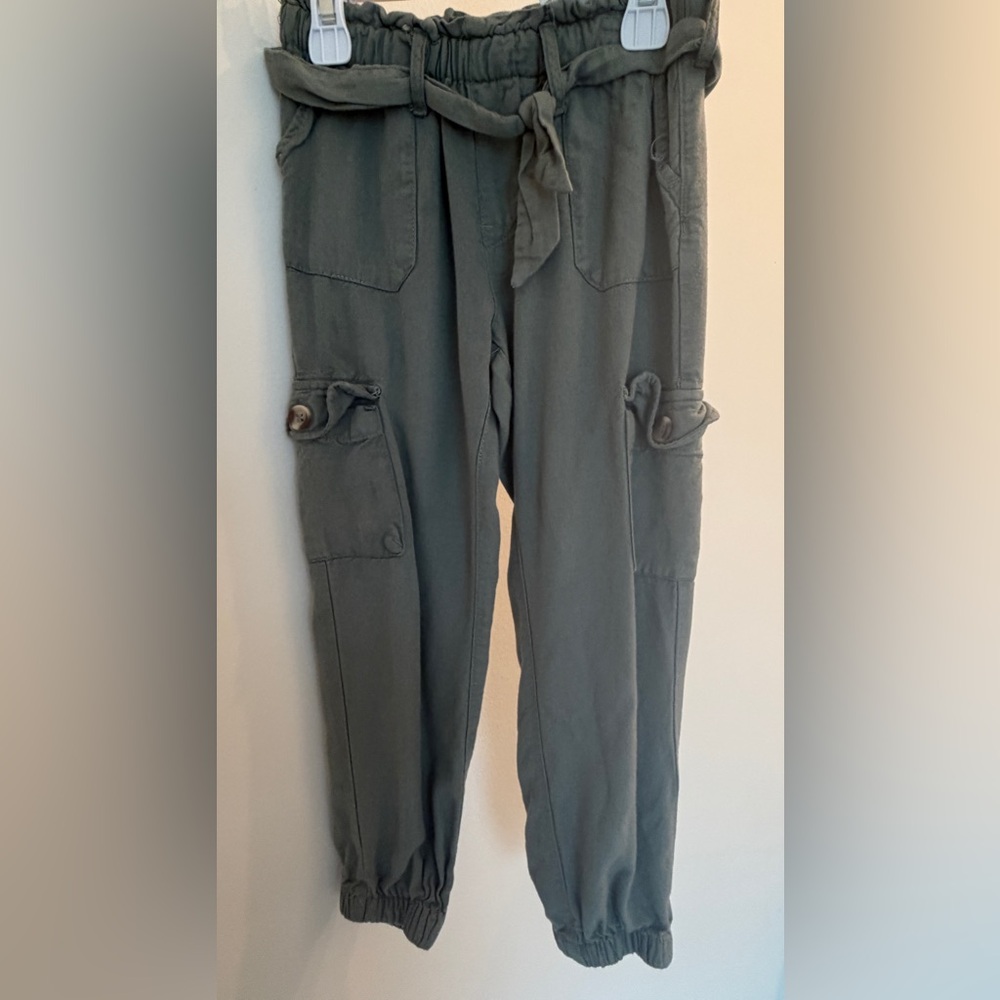 Girls’ Green Cargo Pants